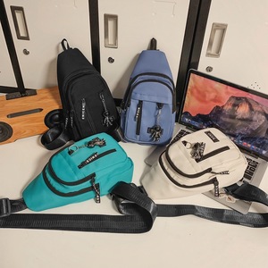 Nana Chest Bag White Large Capacity Everyday Outfits Solid Color Crossbody Bag - Product Image 3