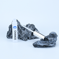 Contenant cylindrique en plastique vide pour brillant à lèvres et baume à lèvres 10 ml, cosmétique rond avec capuchon, brosse et impression sérigraphiée