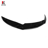 W907 3PCS Nouveau déflecteur de capot avant de voiture de haute qualité, protection de capot noir brillant en ABS pour Mercedes-Benz Sprinter 2018-2023