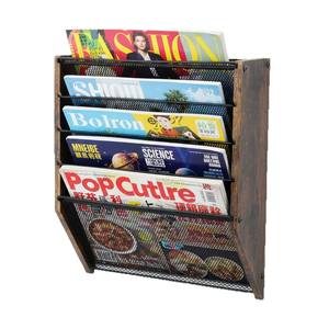 Unidad de estantería montada en la pared de 3 niveles, <span class=keywords><strong>estante</strong></span> colgante escalonado sin madera rústica para cocina, oficina, sala de estar, esquina, Oficina - Product Image 3