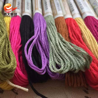 Colorido hilo conjunto maratón ancla fabricantes de china precio mano bordado de poliéster hilos para bordar
