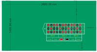 Nappe de table de mise en page de roulette "0" "00" sur mesure pour casino