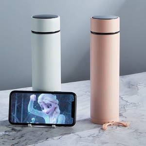 Nuova boccetta sottovuoto con supporto per telefono cellulare nascosto bottiglia sottovuoto regalo tazza dritta invernale classica creativa in acciaio inossidabile intelligente - Product Image 1