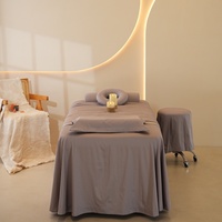 Ensemble literie de Massage, 4 pièces, couvre-lit de haute qualité, housse de couette pour Spa Facial, drap, pour salle de Sauna