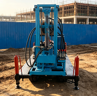 Foreuse hydraulique diesel portative sur chenilles 50-150m – Équipement pour projets de forage de puits à petite échelle – Rig de forage de puits d'eau