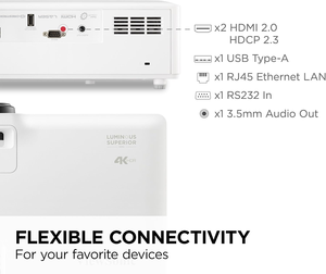 Proyector Láser 4K UHD LS901-4K, 5500 Lúmenes, HDR, Cine en Casa - Product Image 2