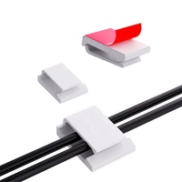 50pcs auto-adhésif lumière cordon support fil enrouleur câble organisateur avec support et crochet pour bureau voiture maison câble gestion