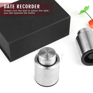 Tapones de conservante de vino Real Keep Fresh personalizados, sellador reutilizable, 2 uds., bomba de escala de tiempo de acero inoxidable, tapón de vino - Product Image 6