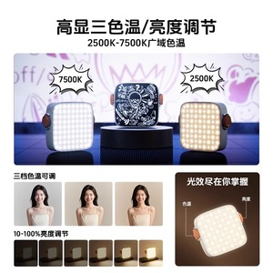 Mini Portable Tofu Lamp LED Fill Light 220V Outdoor Live Streaming Photography Light With Multiple Adjustment - Product Image 5
