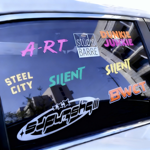 ملصق نافذة السيارة المقاوم للأشعة تحت البنفسجية ، ملصقات مخصصة بشعار مقطوع ، ملصقات سيارة فينيل مصد مقاوم للماء - Product Image 6