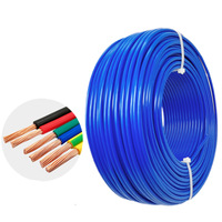 Câble et fil de cuivre solide à noyau unique de haute qualité 1.5mm 2.5mm fil de maison de construction électrique isolé par PVC