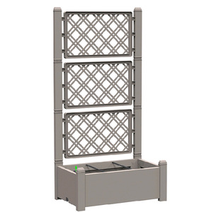 Jardin <span class=keywords><strong>potager</strong></span> autonome de 61,7 pouces de haut, en plastique <span class=keywords><strong>avec</strong></span> motif en <span class=keywords><strong>treillis</strong></span> - Product Image 6