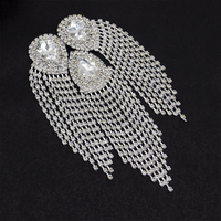 Obral besar Applique berlian imitasi 3D untuk topi pengantin dekorasi seni kuku garmen Aksesori kerajinan DIY bentuk berlian