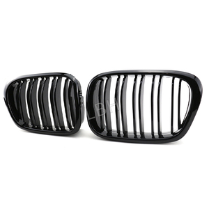 <span class=keywords><strong>Grille</strong></span> de pare-chocs avant pour <span class=keywords><strong>BMW</strong></span> Série 5 E39 2002-2004 Grilles de course en maille ABS noir brillant <span class=keywords><strong>Grille</strong></span> de ventilation de radiateur d'admission d'air - Product Image 1