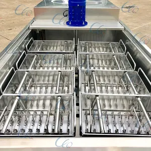 Máquina automática de fabricación de helados de paleta, alta calidad, 8 moldes