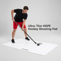 Papan Latihan Tembak Hoki Es HDPE Kepadatan Tinggi Ultra Tipis dengan Pegangan Bawa, untuk Dalam & Luar Ruangan, Grosir