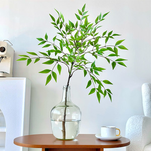 Branche artificielle de Nandina Muyu Chronicles en caoutchouc souple réutilisable pour la décoration de Noël du salon - Product Image 4