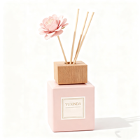 Stock d'usine prix bas 100ml 150ml diffuseur de roseau d'air vide carré 200ml bouteille en verre de luxe bouteille de diffuseur de roseau d'arôme