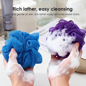 Éponge de bain africaine en filet exfoliante pour le corps, pour le nettoyage et l'exfoliation, éponge de bain extensible, <span class=keywords><strong>soin</strong></span> du corps africain, usage quotidien - Product Image 3