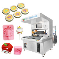 Machine automatique de décoration de chocolat visuelle en acier inoxydable 4 couleurs, machine à faire des glaces pour la préparation de desserts