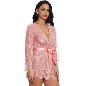 Ropa <span class=keywords><strong>de</strong></span> <span class=keywords><strong>Mujer</strong></span> <span class=keywords><strong>de</strong></span> Verano, Nuevo Vestido Midi Sexy Transparente con Cordones y Encaje - Product Image 4