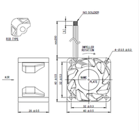 Ventilateur de refroidissement CPU 3 fils, marque originale, neuf, 40*40*28MM, 4028, 4CM, DC12V, 0.45A, AVC DB04028B12M