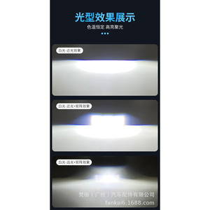 Luz Antiniebla LED Tri-Beam para Auto, Lente de Proyector Bi-Xenón, Universal, Retrofit, Luz Alta y Baja, 6500K, FANKAI, Luces de Conducción - Product Image 2