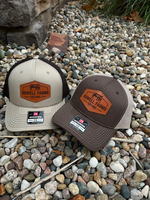Casquette de camionneur en cuir gravée au laser personnalisée, casquette de baseball en maille avec logo personnalisé, vente en gros