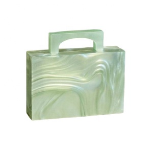 2020 pochette en résine aspect marbre de luxe/sac à main Style de vente chaude - Product Image 1