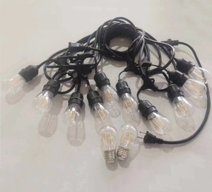 Guirnalda de luces E26 S14, 120v, decoración para fiestas, Navidad, bodas y vacaciones - Product Image 1