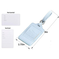 Étiquette à bagages haut de gamme anti-perte avec carte d'embarquement et logo de marque, personnalisable en gros