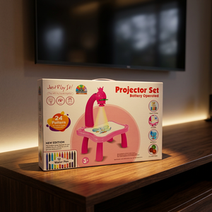 Table de projection interactive pour enfants avec batterie rechargeable, tableau de traçage effaçable, jouet artistique pour 3-6 ans, 24 motifs, 12 - Product Image 4