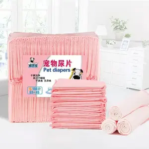 90*150 Bán Buôn 6-Hai Lớp Siêu Thấm Puppy Đào Tạo Pad Với Nhựa Chất Liệu Rò Rỉ Bằng Chứng Pet Nhà Vệ Sinh Thuận Tiện Mèo Chó