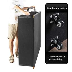 Podio de conductor móvil MUS085 Yinyu con ruedas de bloqueo para un movimiento fácil y estabilidad durante los ensayos de orquesta y coro - Product Image 2