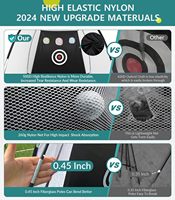 Kit Complet d'Entraînement de Golf avec Filet et Tapis de Pratique 10x7FT, Accessoires Inclus, pour Teeing et Chipping en Extérieur
