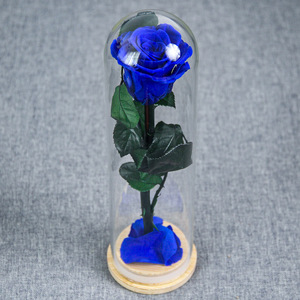 Roses éternelles en gros, Saint-Valentin, couvercle en verre, base en bambou, petit prince, ornement, <span class=keywords><strong>rose</strong></span> éternelle unique - Product Image 6