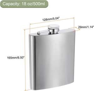 Botella de Acero Inoxidable de 6 oz para Whisky, Licor y Alcohol, con Logotipo Personalizado al por Mayor, para Llevar en el Bolsillo - Product Image 2