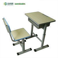 Bureaux et chaises d'école réglables en hauteur en PP, design moderne et minimaliste, Meida MDL-K12, garantie 5 ans, pour les centres de formation et les écoles