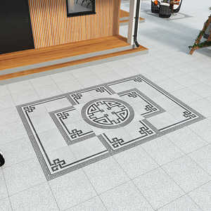 Baldosas de Porcelana Entrelazadas para Patio, Estilo Moderno Minimalista, Textura de Piedra, Baldosas para Pavimentación de Jardín, 24x24 Metros - Product Image 3