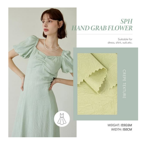 Tissu Broken Twill Hand Grab Flower SPH Poka Résistant au rétrécissement 80D Dull Roza SPH Poka <span class=keywords><strong>Rosalinda</strong></span> Tissu pour robe musulmane Abaya - Product Image 3