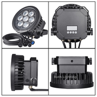 Projecteur LED PAR étanche IP65 7x40W 4-en-1 RGBW pour scène, éclairage de scène, DJ, fête, événement extérieur, discothèque, mariage