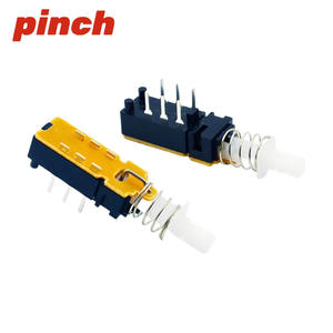 Interrupteur à clavier de piano 12 broches 6 broches 8 broches A03 Droit Auto-bloquant Déverrouillable CC Simple rangée 3 broches PS 12E05 22E05 - Product Image 4