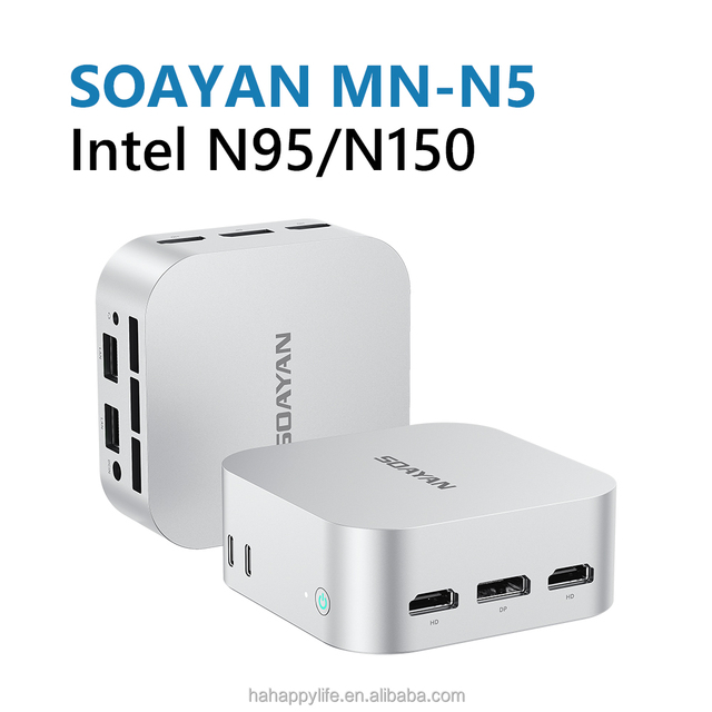 New Intel N95 UHD Graphics 12GB LPDDR5 256GB M.2 SSD Win11 Pro WiFi 5 BT5.0 Business Use Mini PC Desktop