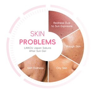 LAIKOU JAPAN SAKURA Gel Après-Soleil Hydratant pour le Visage, Crème Gel Éclaircissante avec Glycérine, Lotion Crème - Product Image 3
