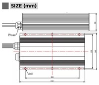 Convertisseur dc isolé 720W 48V-120V à 12V 60a pour système solaire de communication