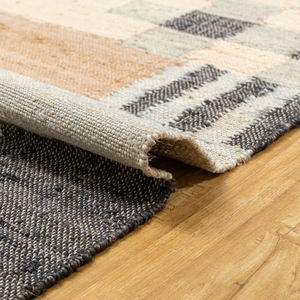 Tapis écologique en jute naturel tissé à la main conçu pour les salons et les chambres à coucher Style bohème tressé pour la décoration intérieure - Product Image 3