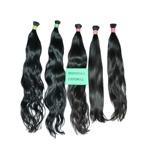 Vente en gros en vrac Extensions de cheveux humains de temple vietnamien vierge 100% non transformés Vendeurs indiens de style vague de corps droit noir - Product Image 1