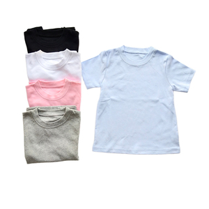 Magliette estive per bambini in bianco per ragazze in cotone 100% magliette bianche per bambini con stampa di magliette bianche per bambini - Product Image 3