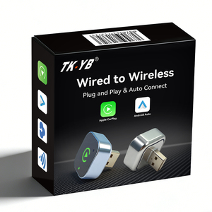 Adaptateur Portable CarPlay & <span class=keywords><strong>Android</strong></span> <span class=keywords><strong>Auto</strong></span> <span class=keywords><strong>MirrorLink</strong></span> avec WiFi et USB Intégrés pour Boîtier AI de Voiture Carplay <span class=keywords><strong>Auto</strong></span> - Product Image 4