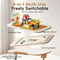 Table multifonctionnelle professionnelle XH6 pour enfants, facile à nettoyer, idéale pour l'étude et les loisirs créatifs, personnalisable pour les salles de classe et les partenaires commerciaux.